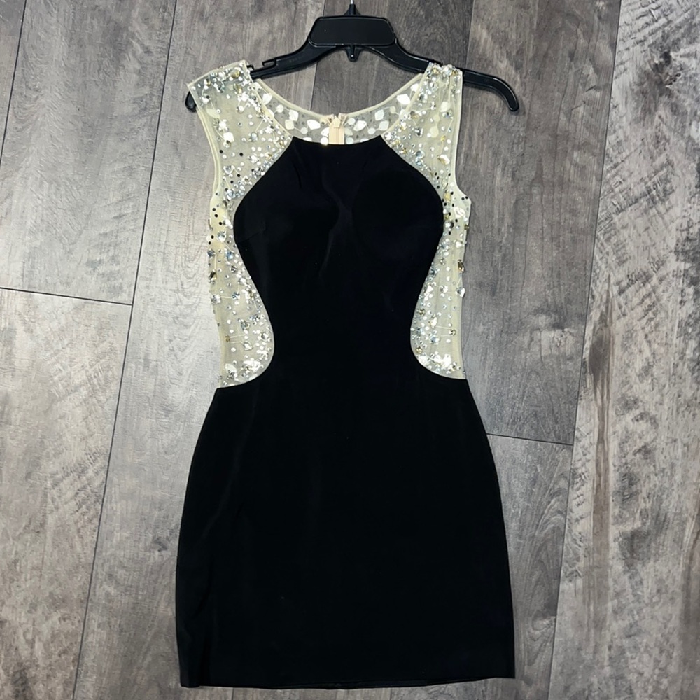 Short formal black dress